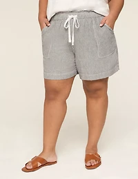 Linen Pull-On Short