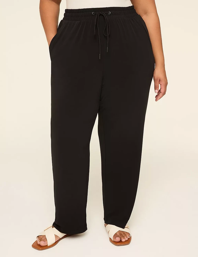 Matte Jersey Pull-On Ankle Pant