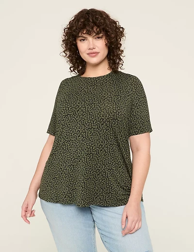 Perfect Sleeve Back-Detail Tee