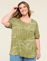 Perfect Sleeve Back-Detail Tee