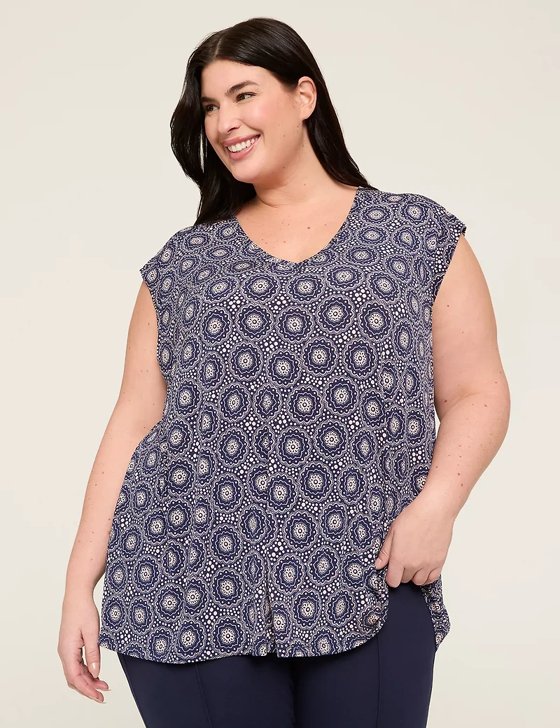 V-Neck Shoulder-Seam Tank