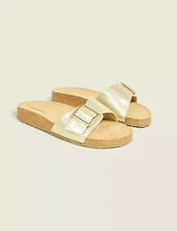 Dream Cloud Buckle-Detail Slip-On Sandal
