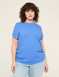 Dolman Side-Ruched Tee