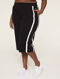LIVI French Terry Relaxed Straight Capri
