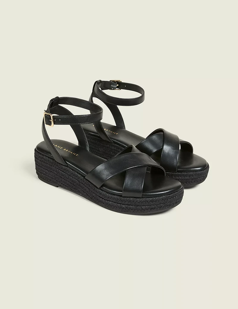 Dream Cloud Ankle Strap Espadrille Wedge