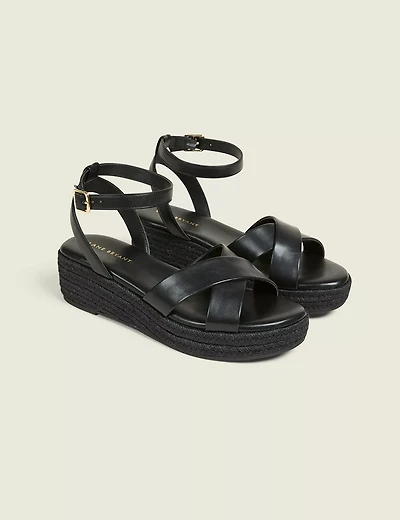 Dream Cloud Ankle Strap Espadrille Wedge