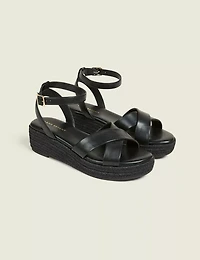 Dream Cloud Ankle Strap Espadrille Wedge