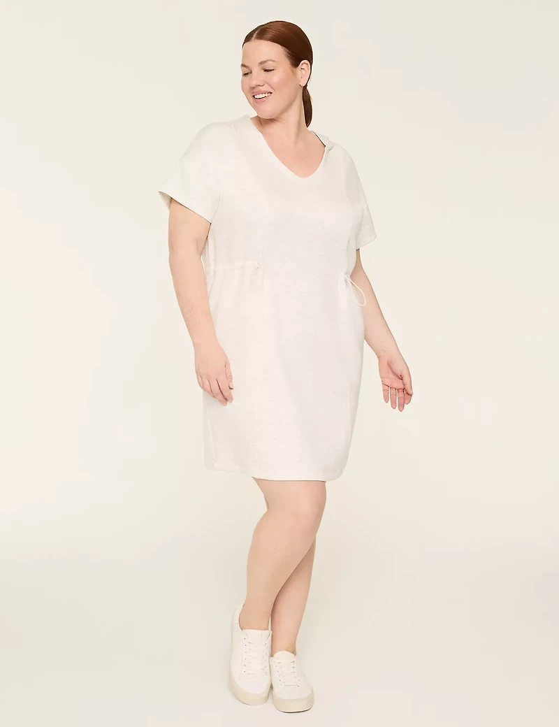 LIVI Journey Cinched-Waist Hooded Dress