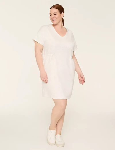 LIVI Journey Cinched-Waist Hooded Dress