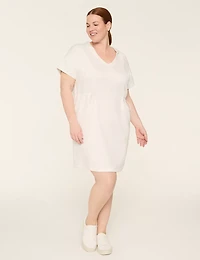 LIVI Journey Cinched-Waist Hooded Dress