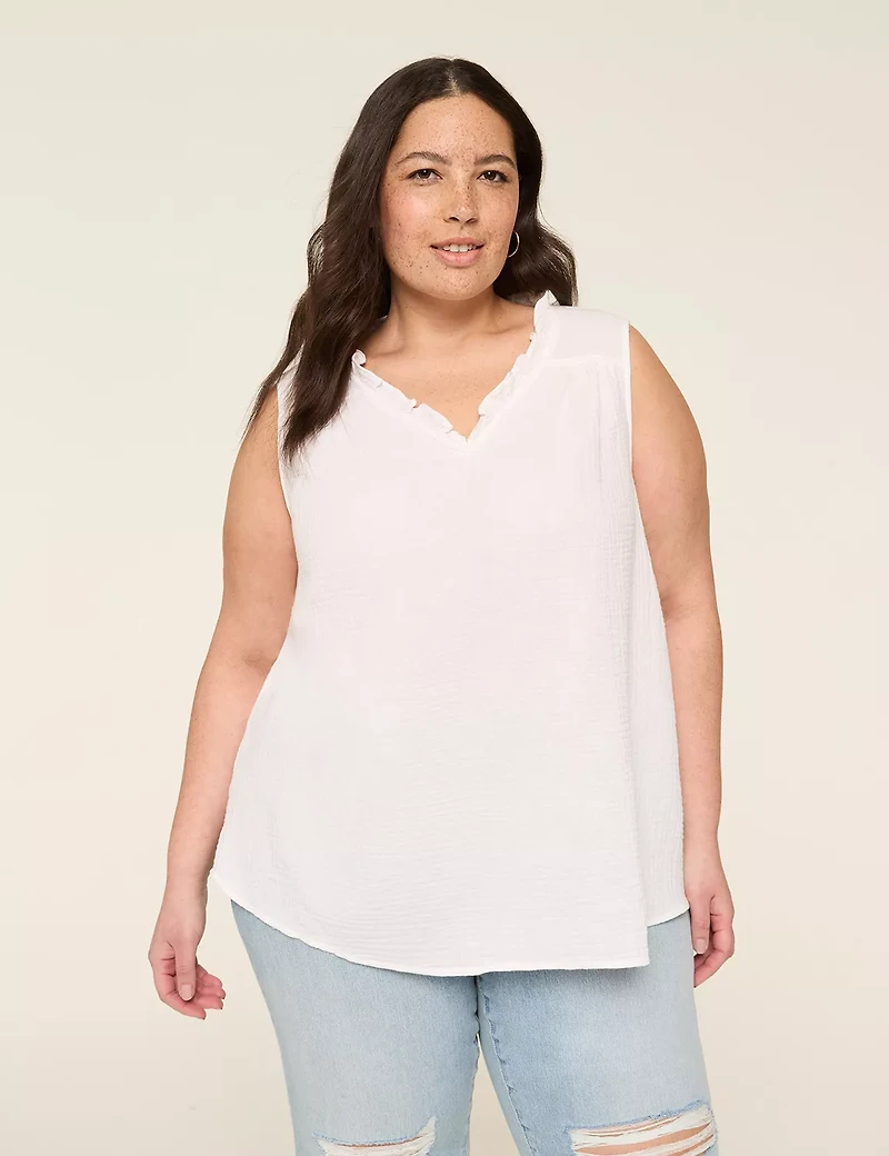 Notch-Neck Popover Tank