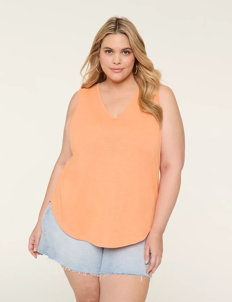 V-Neck Strappy-Back Tank