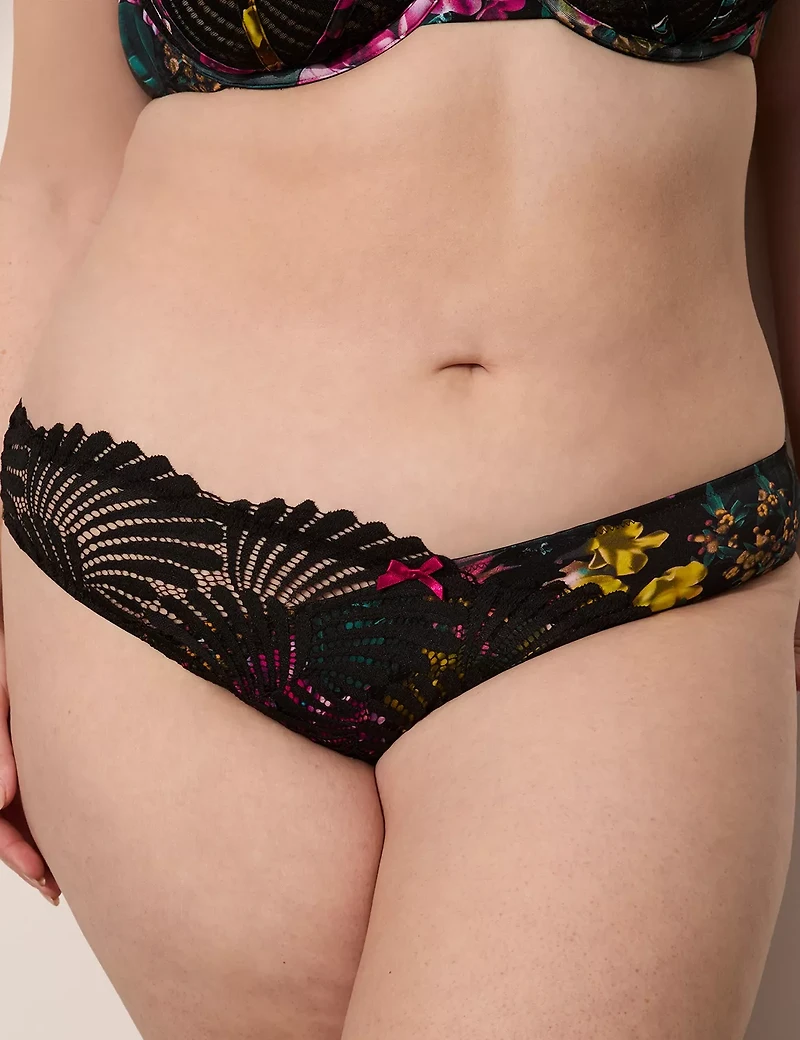 Lace-Waist Tanga Panty