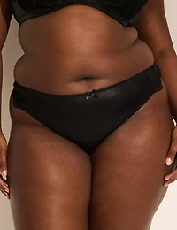 Faux-Leather Thong