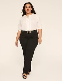 No-Gap Curvy Fit Straight Leg Jean