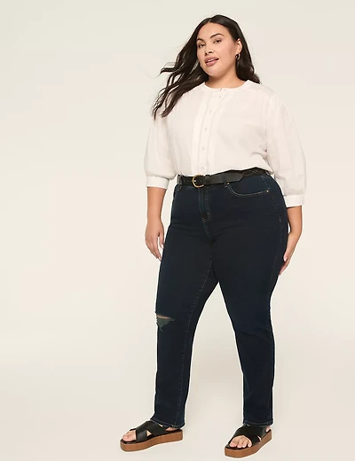 No-Gap Curvy Fit DreamFeel High-Rise Straight Jean