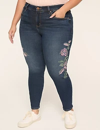 360 Flex Signature Fit DreamFeel Embroidered Skinny Jean