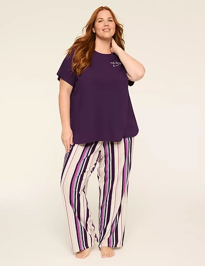 Comfy Cotton Tee & Pant PJ Set