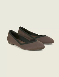 Dream Cloud Two-Tone Stretch Knit Ballet Flat