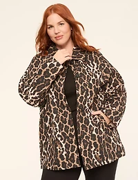 Printed Leopard Carcoat