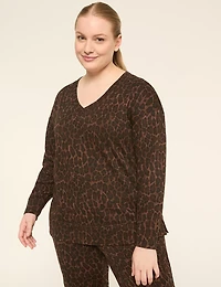 LIVI French Terry V-Neck Sweatshirt