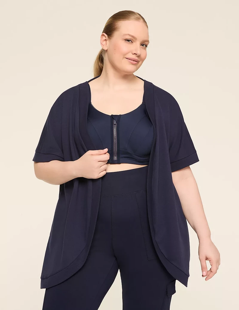 LIVI French Terry Cross-Back Overpiece