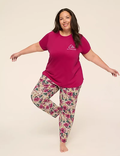 Comfy Cotton Tee & Pant PJ Set
