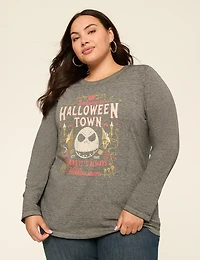 Nightmare Before Christmas Halloween Town Long-Sleeve Graphic Tee