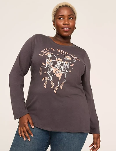 Let's Boo-gie Long-Sleeve Graphic Tee