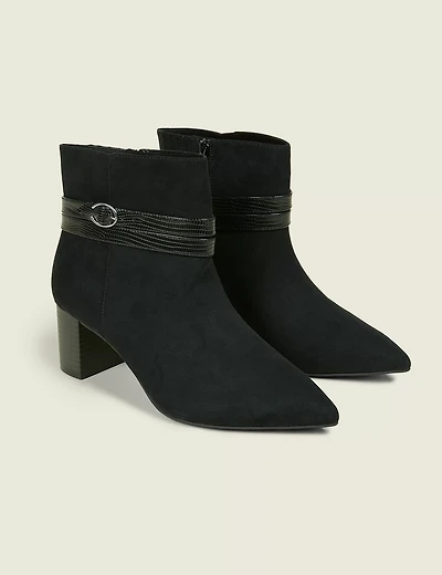 Dream Cloud Buckle-Detail Heeled Ankle Boot
