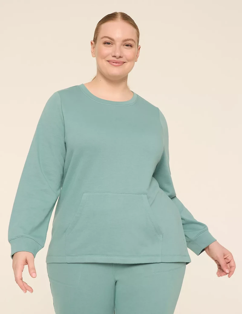 LIVI Crew-Neck French Terry Sweatshirt