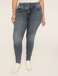 Knockout High-Rise Embellished Jegging