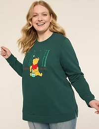 Embroidered Winnie the Pooh Graphic Sweatshirt
