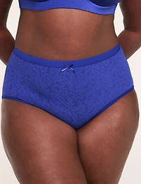 Tailored Stretch Lace High-Leg Brief Panty