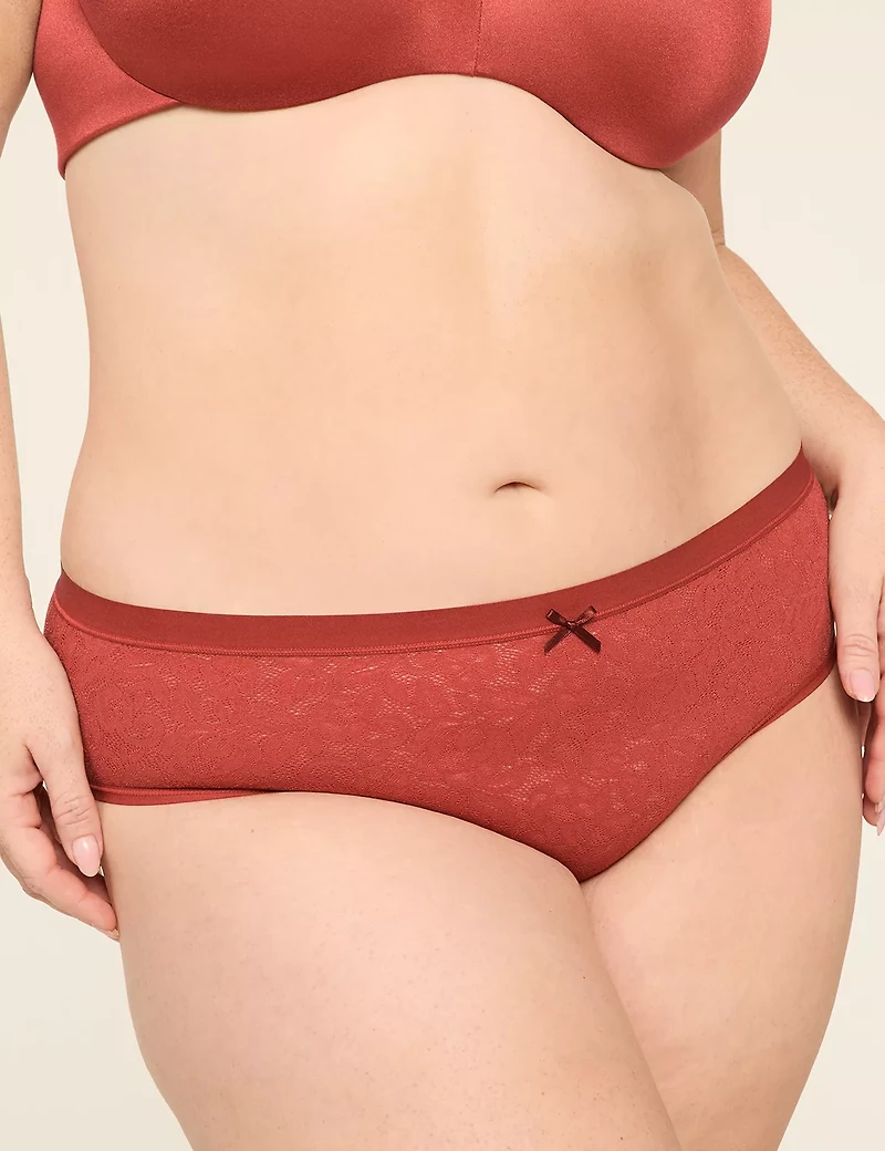 Tailored Stretch Lace Hipster Panty