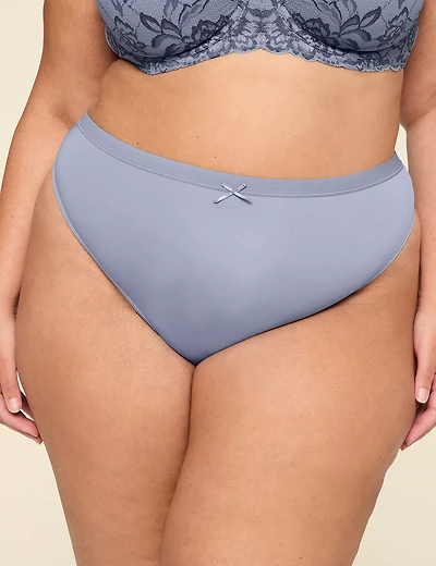 No-Show Lace-Back French Cut Thong