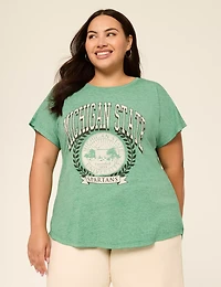 Dolman-Sleeve Michigan State Graphic Tee