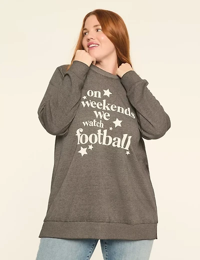 Sundays We Watch Football Graphic Sweatshirt