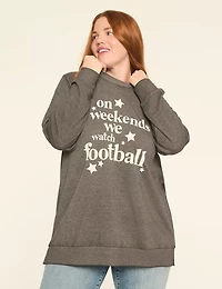Sundays We Watch Football Graphic Sweatshirt