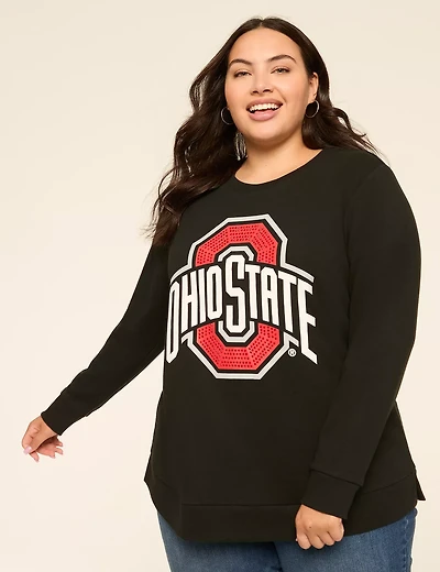 Rhinestone Ohio State Buckeyes Graphic Sweatshirt