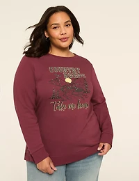 Rhinestone Country Roads Graphic Sweatshirt