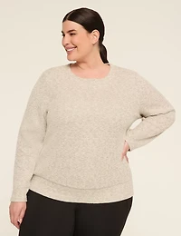 LIVI Textured Crew-Neck Sweatshirt