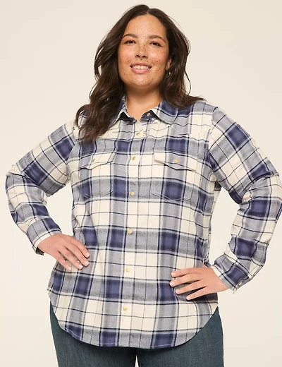 Long-Sleeve Snap-Front Western Shirt