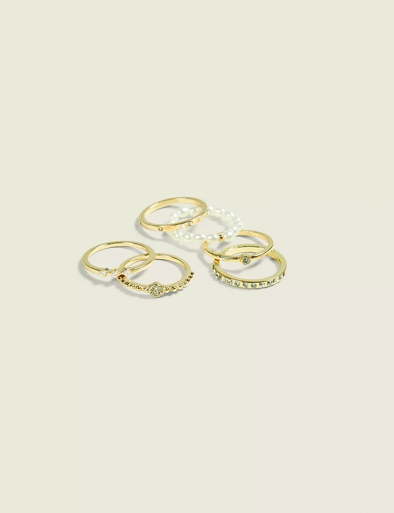 Pearlized Ring Stack