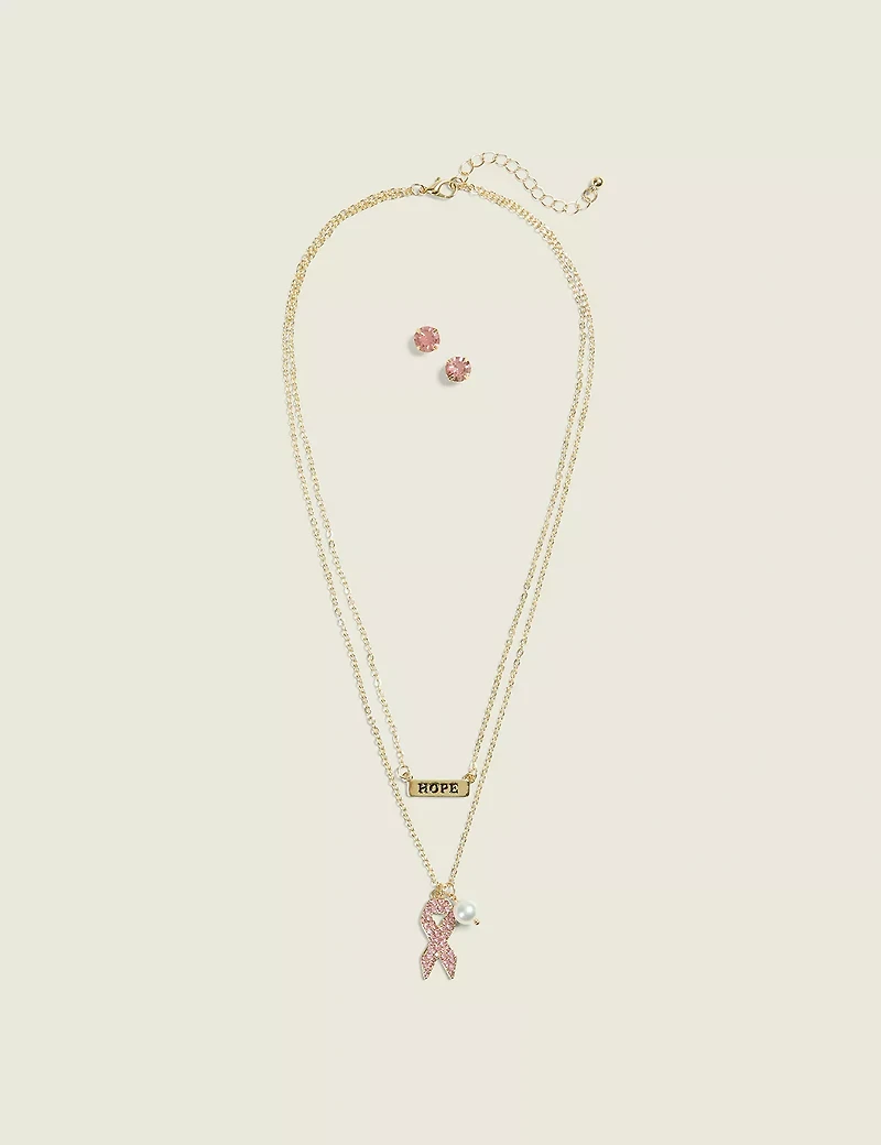 BCRF Necklace & Earring Set