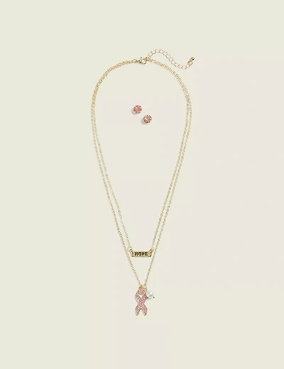 BCRF Necklace & Earring Set