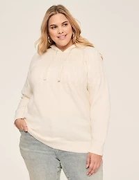 Cable Knit Hoodie Sweater
