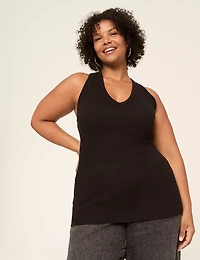 V-Neck Layering Rib Tank