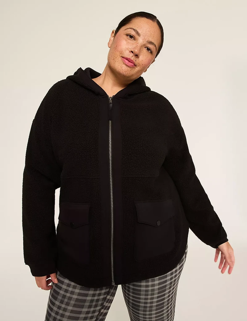 LIVI Sherpa Full-Zip Hooded Jacket