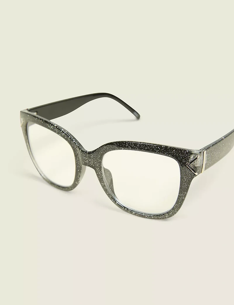 Glitter Square Reading Glasses